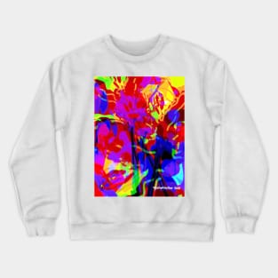 Abstract Irises Crewneck Sweatshirt